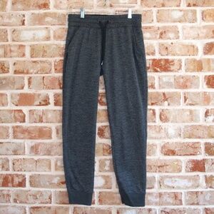 Adidas men's gray fleece lined joggers sweatpants, size S